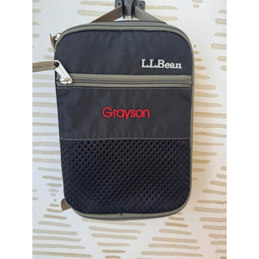 L.L. Bean Personalized “Grayson” Black Lunchbox